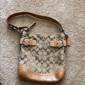 Tan Coach Purse